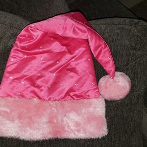Victoria's secret pink rhinestone Christmas hat